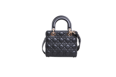 DIOR MINI LADY DIOR CANNAGE BLACK