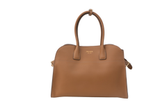 PRADA TOTE BAG LARGE LATHER CARAMEL