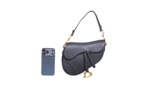 DIOR SADDLE MEDIUM GRAINED CALFSKIN BLACK