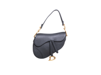 DIOR SADDLE MEDIUM GRAINED CALFSKIN BLACK
