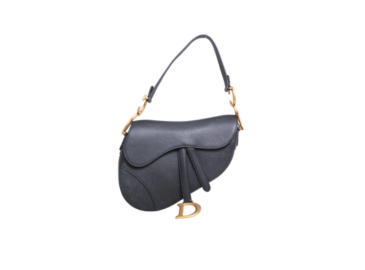 DIOR SADDLE MEDIUM GRAINED CALFSKIN BLACK