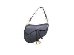 DIOR SADDLE MEDIUM GRAINED CALFSKIN BLACK