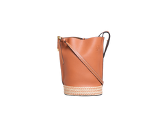 LOEWE GATE BUCKET TAN & RAFFIA