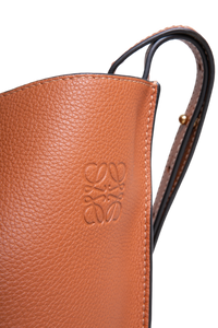 LOEWE GATE BUCKET TAN & RAFFIA