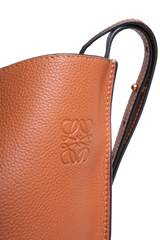 LOEWE GATE BUCKET TAN & RAFFIA