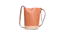 LOEWE GATE BUCKET TAN & RAFFIA