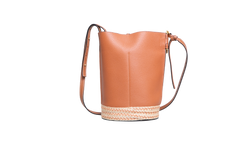 LOEWE GATE BUCKET TAN & RAFFIA