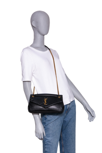 YSL CALYPSO SMALL LEATHER BLACK
