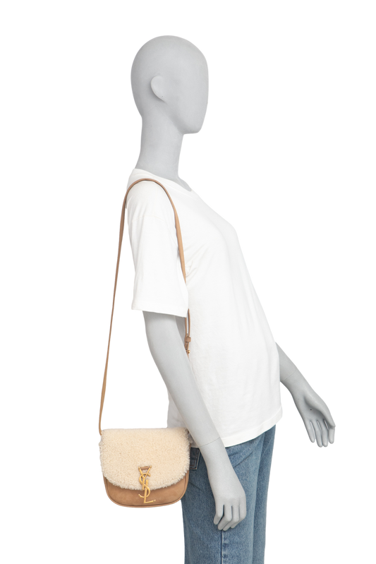 YSL SHEARLING SMALL KAIA SUEDE STACHEL