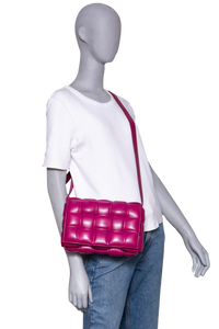 BOTTEGA PADDED CASSETTE MAXI INTRECCIATO PURPLE