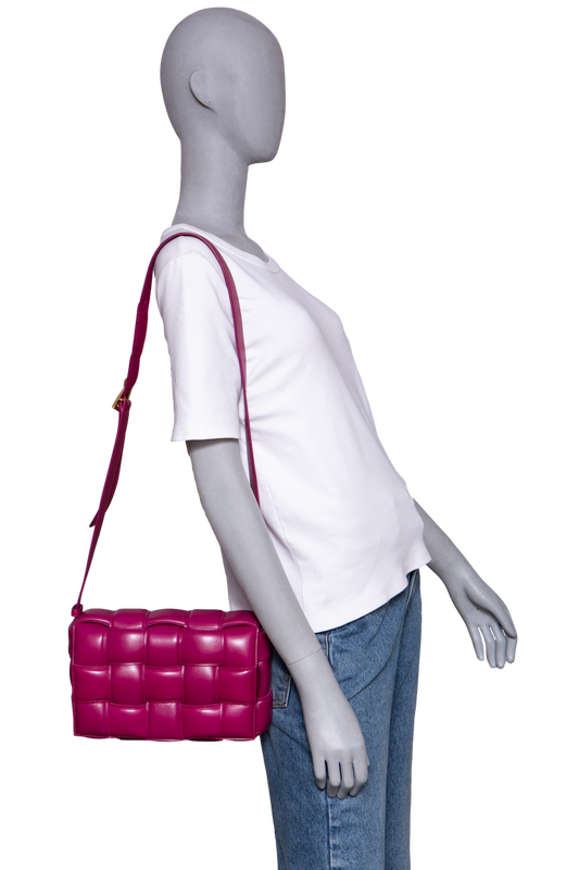 BOTTEGA PADDED CASSETTE MAXI INTRECCIATO PURPLE