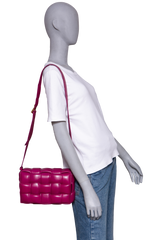 BOTTEGA PADDED CASSETTE MAXI INTRECCIATO PURPLE