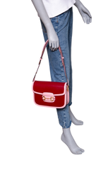 GUCCI HORSEBIT 1955 CALFSKIN AZALEA/RED