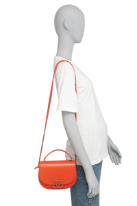 CHANEL SHOULDER BAG CURVE 2WAY ORANGE