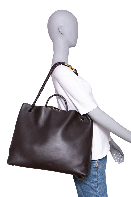 BOTTEGA ANDIAMO LARGE SILKY CALFSKIN FONDANT