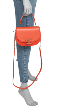 CHANEL SHOULDER BAG CURVE 2WAY ORANGE
