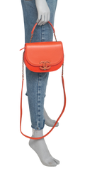 CHANEL SHOULDER BAG CURVE 2WAY ORANGE