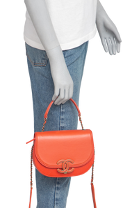 CHANEL SHOULDER BAG CURVE 2WAY ORANGE