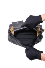 YSL CALYPSO SMALL LEATHER BLACK
