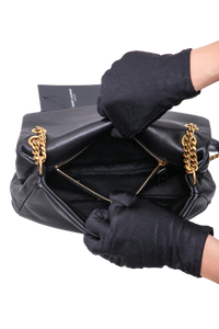 YSL CALYPSO SMALL LEATHER BLACK