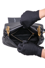 YSL CALYPSO SMALL LEATHER BLACK