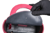 DIOR METALLIC PATENT MICRO CANNAGE MINI LADY DIOR FUCHSIA