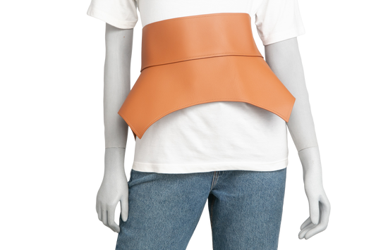 LOEWE BELT CORSET OBI IN NAPPA TAN