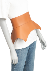 LOEWE BELT CORSET OBI IN NAPPA TAN