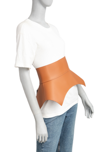 LOEWE BELT CORSET OBI IN NAPPA TAN