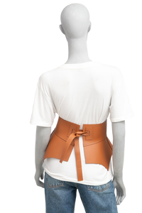 LOEWE BELT CORSET OBI IN NAPPA TAN