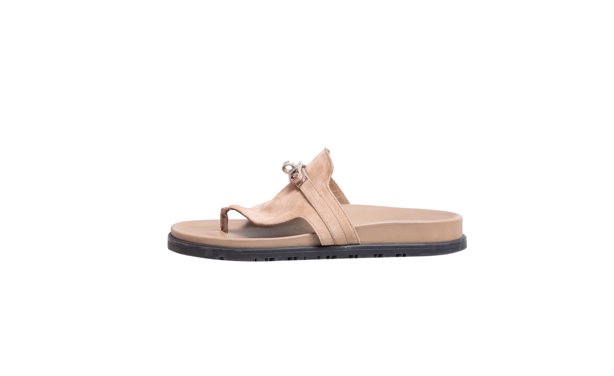HERMÈS EMPIRE SUEDE BEIGE PLD HDWR - 37 BR