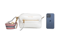 MIU MIU CROSSBODY MADRAS BANDOLIERA WHITE