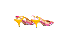 EMILIO PUCCI SLINGBACK PUMPS ACAPULCO PRINTED - 35 1/2 BR
