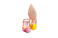 EMILIO PUCCI SLINGBACK PUMPS ACAPULCO PRINTED - 35 1/2 BR