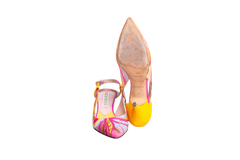 EMILIO PUCCI SLINGBACK PUMPS ACAPULCO PRINTED - 35 1/2 BR