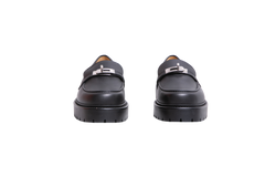 HERMÈS ICÔNIE LOAFER CALFSKIN NOIR - 38 1/2 BR