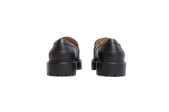 HERMÈS ICÔNIE LOAFER CALFSKIN NOIR - 38 1/2 BR