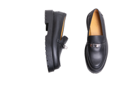 HERMÈS ICÔNIE LOAFER CALFSKIN NOIR - 38 1/2 BR