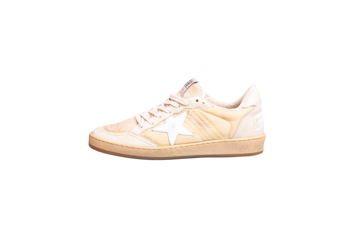 GOLDEN GOOSE BALL STAR NYLON/LEATHER BEIGE - 38 BR
