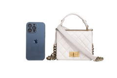 CHANEL 2.55 REISSUE SQUARE TOP HANDLE OFF WHITE