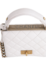 CHANEL 2.55 REISSUE SQUARE TOP HANDLE OFF WHITE