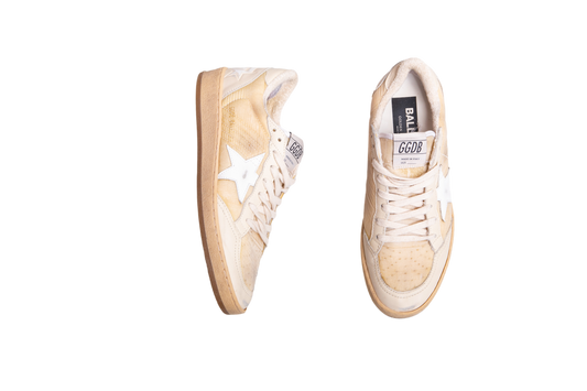 GOLDEN GOOSE BALL STAR NYLON/LEATHER BEIGE - 38 BR