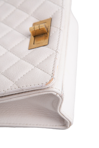 CHANEL 2.55 REISSUE SQUARE TOP HANDLE OFF WHITE