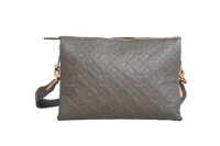 LV COUSSIN LAMBSKIN EMBOSSED MONOGRAM MM KHAKI