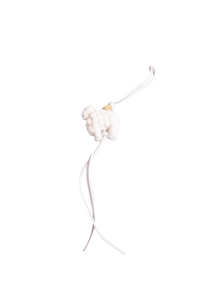 LOEWE FELT SHEEP BAG CHARM SOFT WHITE CALFSKIN