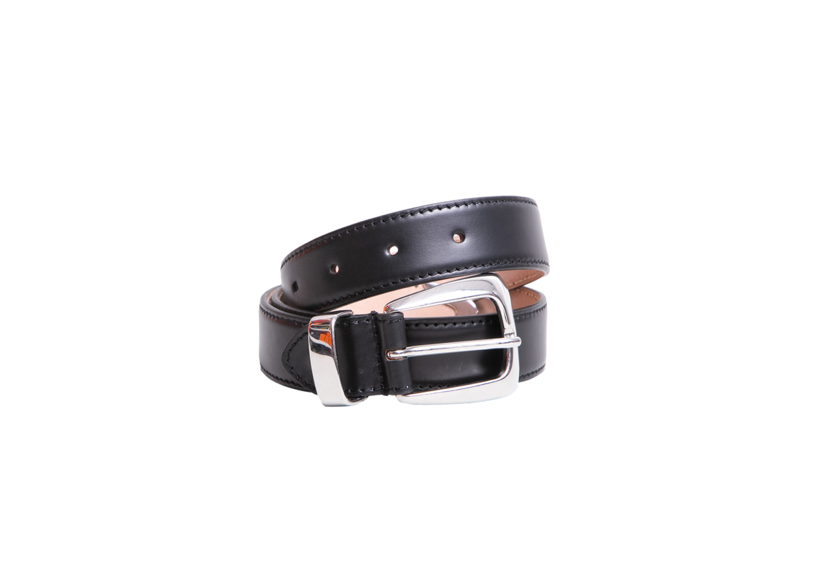 KHAITE BENNY BELT BLACK/SILVER