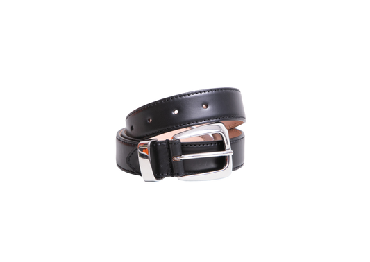 KHAITE BENNY BELT BLACK/SILVER