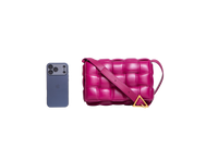 BOTTEGA PADDED CASSETTE MAXI INTRECCIATO PURPLE