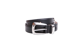 KHAITE BENNY BELT BLACK/SILVER
