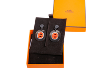 HERMÈS EARRINGS BUFFALO HORN DROP